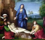 欧洲12-19世纪油画五_FRANCIA, Francesco - Mourning over the Dead Christ